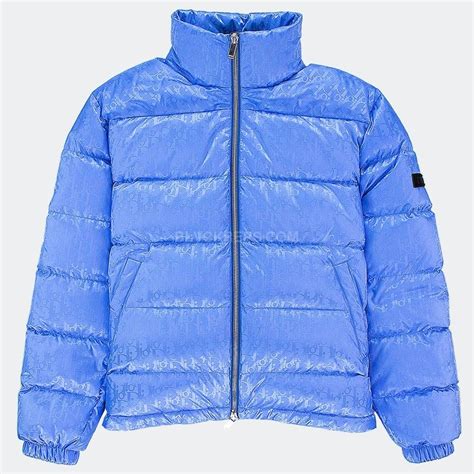 dior blue nylon jacket|dior oblique down jacket blue.